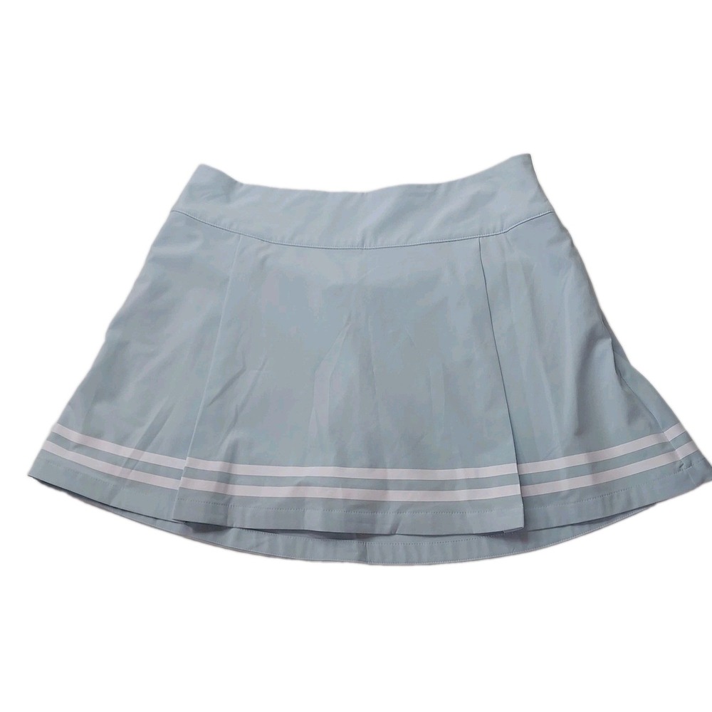 Calia truelight side zip golf skort 15" length, light blue, women's size 10, NWT